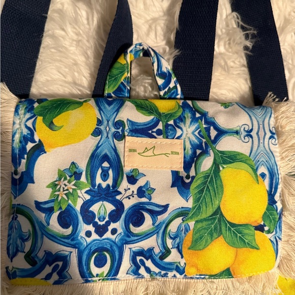 Lemon Print La Divina Italian Backpack bought in Italy main image 4